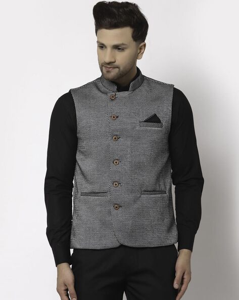 Buy Van Heusen Pink Nehru Jacket Online - 664874 | Van Heusen