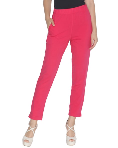 PLAZO Regular Fit Women Pink Trousers - Buy PLAZO Regular Fit Women Pink  Trousers Online at Best Prices in India