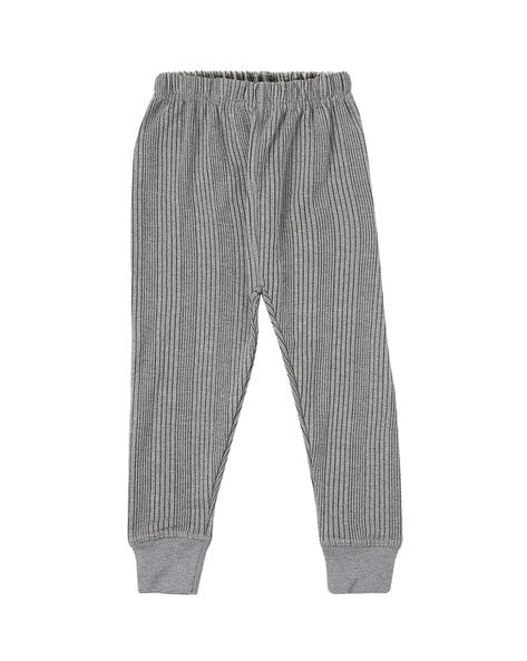 Grey Striped Thermal Pajama Bottoms Shop Now