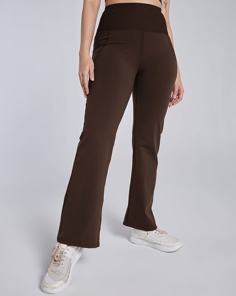 Buy Barkha Brown Track Pants for Women by BLISSCLUB Online