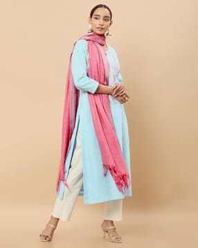 soch Khadi Dupatta with Tassels-picture-52