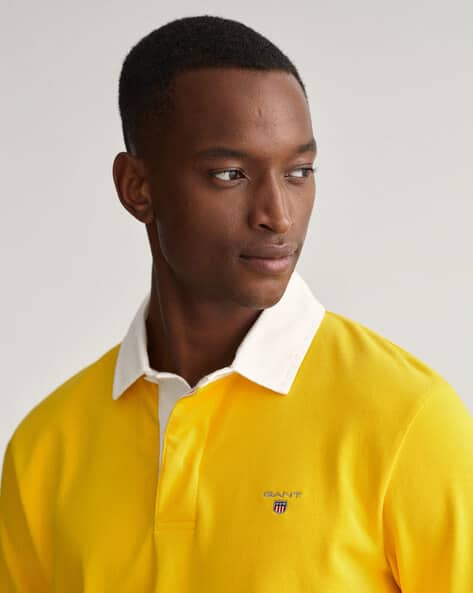 gant yellow shirt