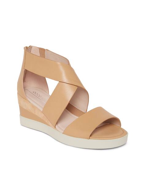 Women Brown Elevate Wedge Sandals