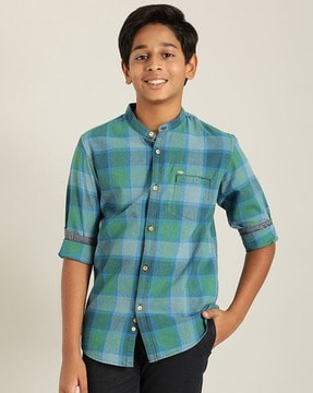 Boys teal dress store shirt