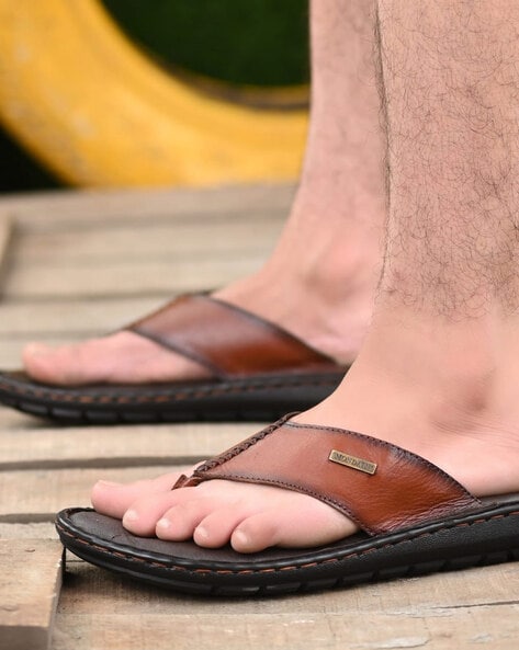 Buy Brown Flip Flop & Slippers for Men by MONDAIN Online
