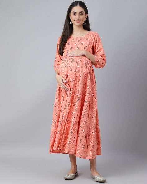 Tiffany Rose Francesca Maternity Maxi Dress, Champagne at John Lewis &  Partners