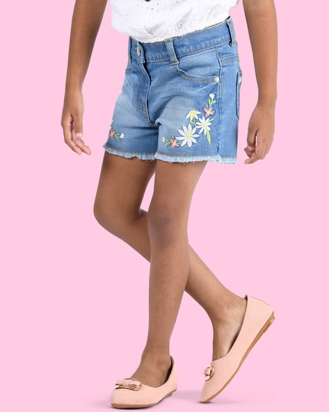 Buy Denim Shorts Plus Size For Women Wide Leg online | Lazada.com.ph