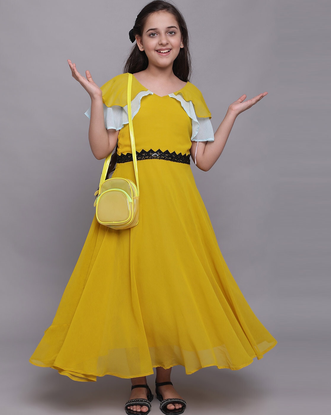 Yellow Parachute Short Dress