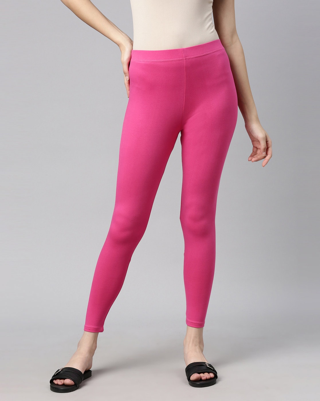 Buy Pink Leggings for Women by Outryt Sport Online | Ajio.com