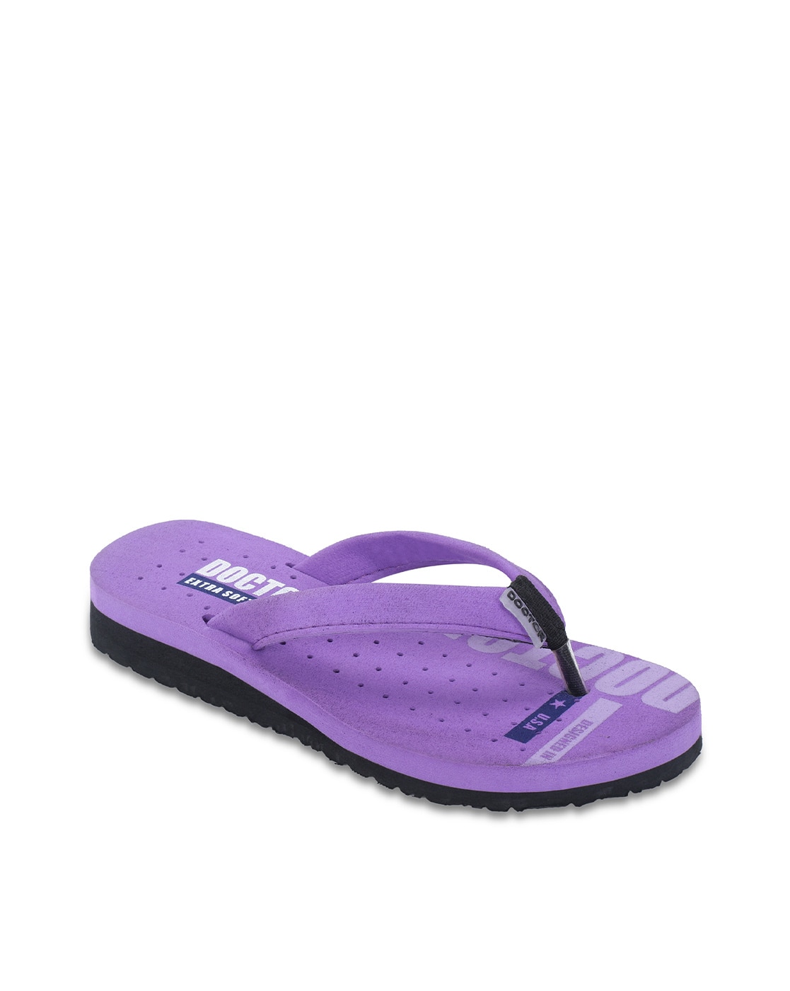 Purple Campus Ladies Chappal T-strap Flip-Flops With EVA Upper