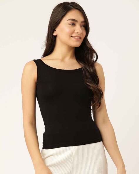 Buy Lady Lyka White Cotton Camisole (Pack Of 2) for Women Online @ Tata CLiQ