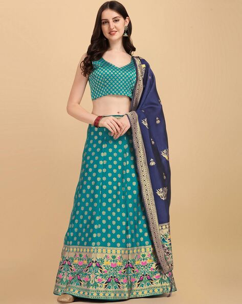 Buy Pure HEAVY BANARASI SILK Lehenga Inner Cancan Canvas Lehenga Choli  Women's Lehenga Choli Wedding Designer Latest Sari Lehenga Online in India  - Etsy