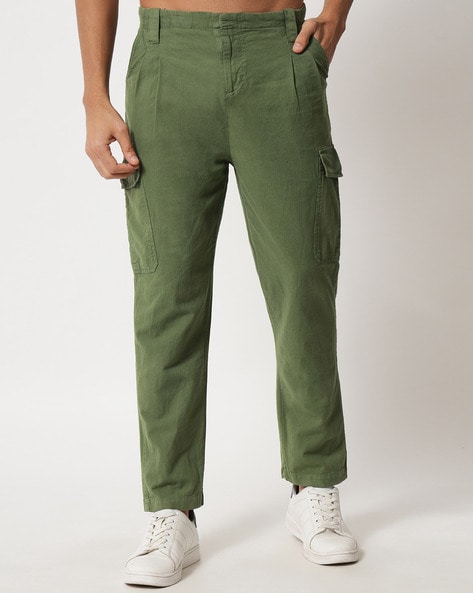 Buy Khaki Trousers & Pants for Men by CINOCCI Online | Ajio.com