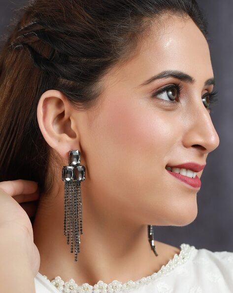 Sparkling Heart Shpe Drop Earrings With Diamond And Red Acrylic Material  High Quality Jewellery For Lehenga Wedding For Women From Igbvb, $32.15 |  DHgate.Com