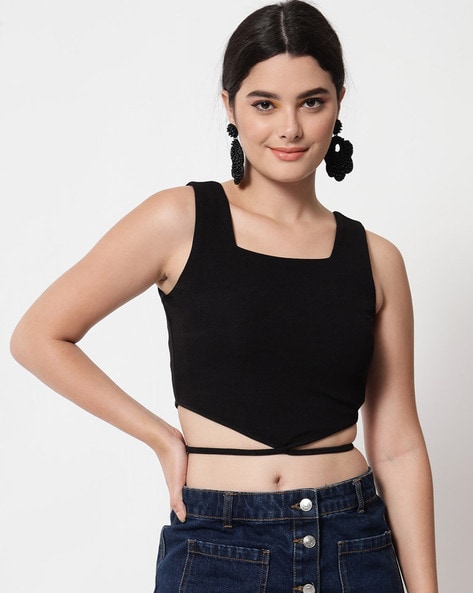 Buy Black Tops for Women by ORCHID BLUES Online