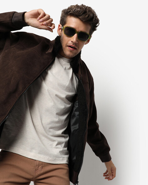 Buy Brown Jackets & Coats for Men by Campus Sutra Online