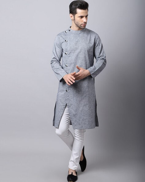 Even Sherwani Kurta with Asymmetrical Cut