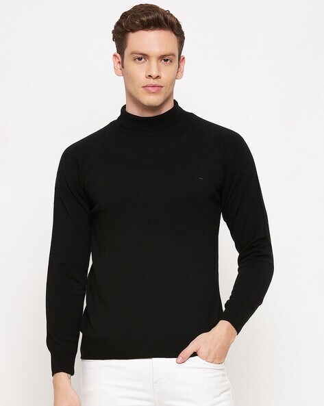 Mens black pullover online sweater