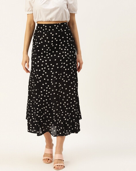 Buy Black & White Skirts For Women By Alsace Lorraine Paris Online |  Ajio.Com