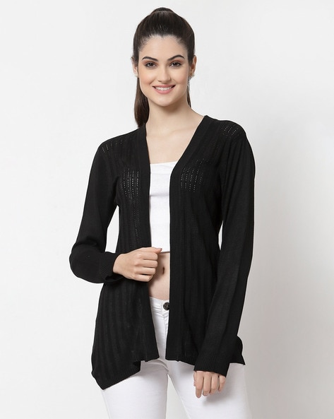 Style Quotient Solid Full Length Shrug