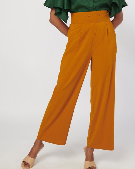 High Rise Pleated Trouser