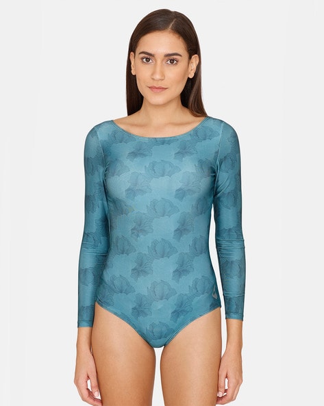 Zelocity Abstract Print Swimsuit