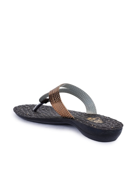 Buy Liberty Women Black Comfort Sandals on Myntra | PaisaWapas.com