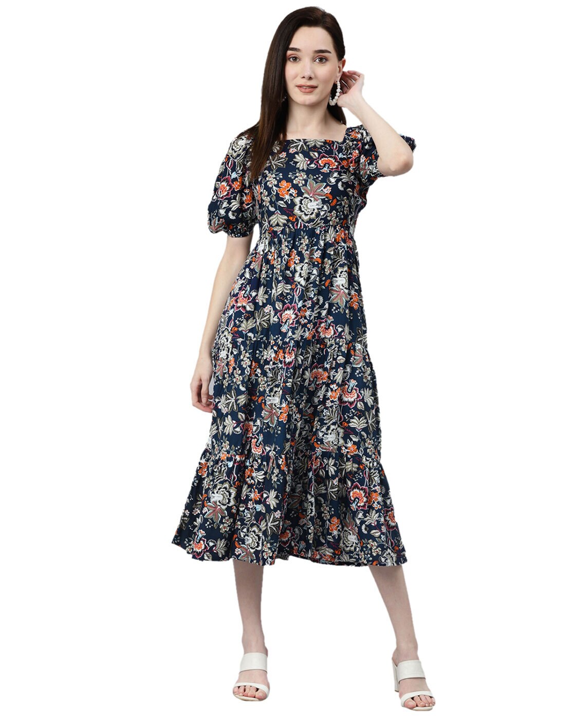 Buy Multicoloured Dresses & Gowns for Women by Indie Picks Online | Ajio.com