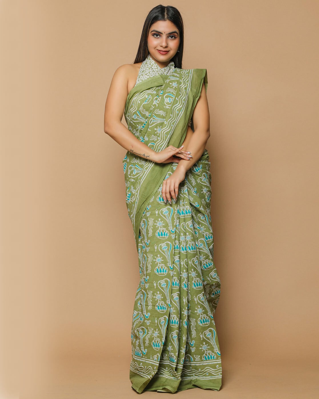 Green Sarees - Buy Women's Green Sarees Online | Libas