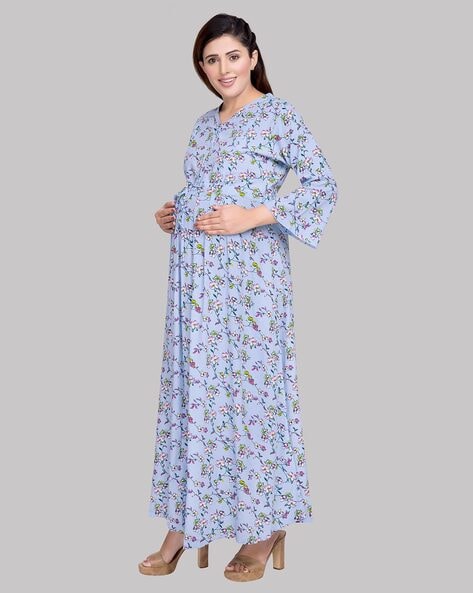 Maternity Kaftan With Nursing Feeding Zip Baby Cotton Kaftan Robe Twin Zip  Kaftan for Pregnancy Wear Long Kaftan Comfortable Maternity Dress - Etsy