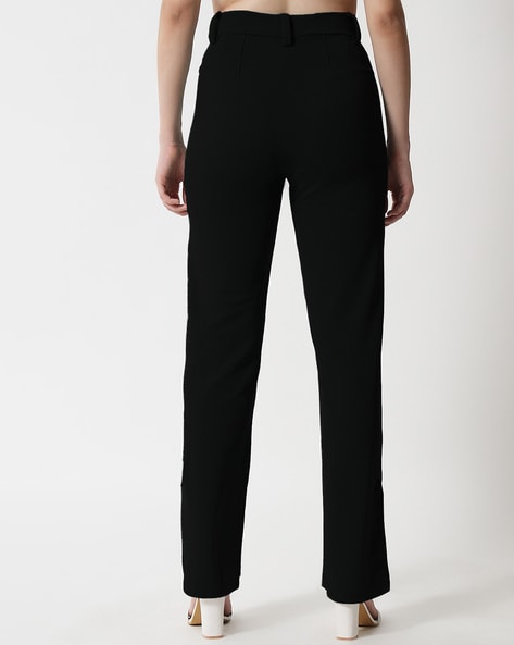 Buy Black Trousers & Pants for Women by KOTTY Online