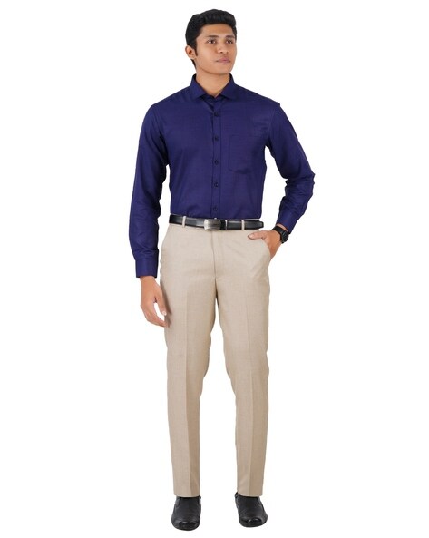 Buy Beige Trousers & Pants for Men by MCHENRY Online