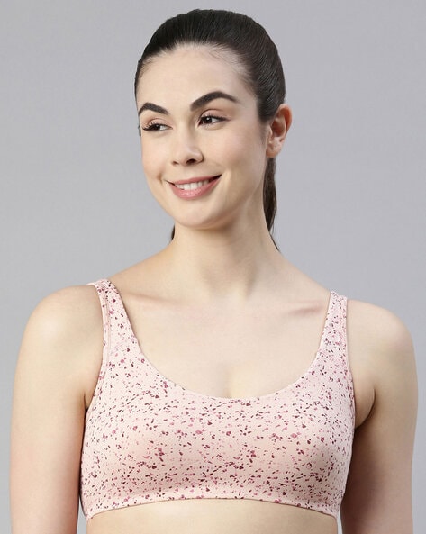 Buy SOFT MESH PADDED PRINTED PINK BRA for Women Online in India