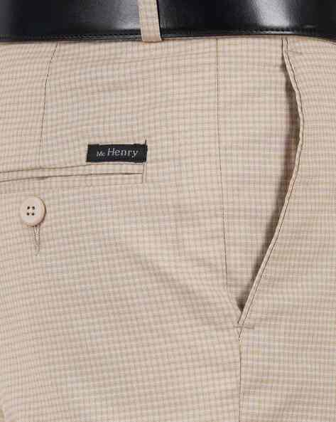 Buy Beige Trousers & Pants for Men by MCHENRY Online