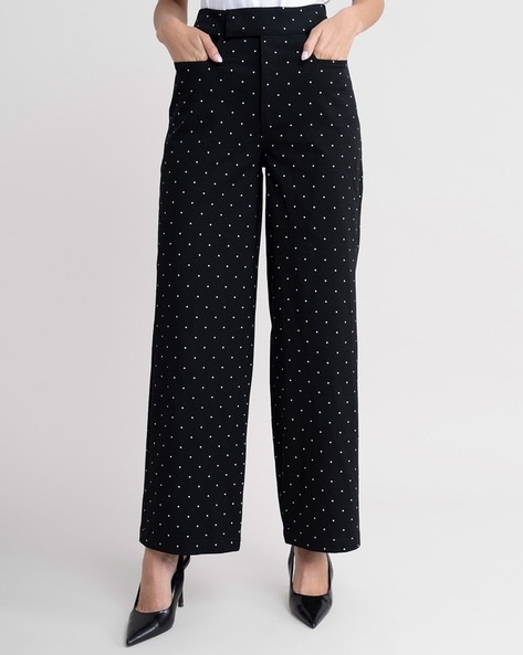 Buy Fablestreet Green Floral Print Relaxed Fit Mid Rise Trousers for  Women's Online @ Tata CLiQ