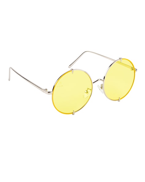 3492MH Women's Metal Large Round Wire Frame w/ Color Lens – Sunny Sunglasses