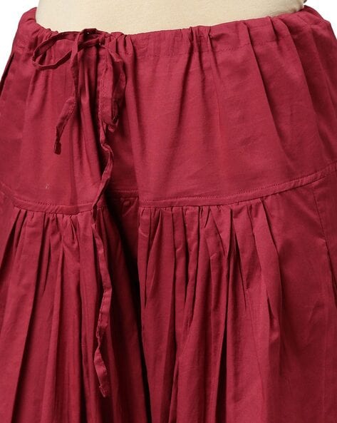 Buy Maroon Salwars & Churidars for Women by GO COLORS Online