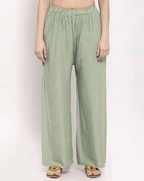 tag 7 plus Flared Palazzos with Elasticated Waist-picture-19