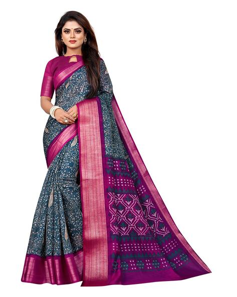 Buy Krishna R fashion Woven Bollywood Cotton Silk Pink, Grey Sarees Online  @ Best Price In India | Flipkart.com