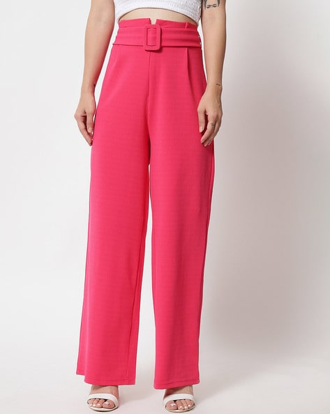 PANIT Slim Fit Women Pink Trousers  Buy PANIT Slim Fit Women Pink Trousers  Online at Best Prices in India  Flipkartcom