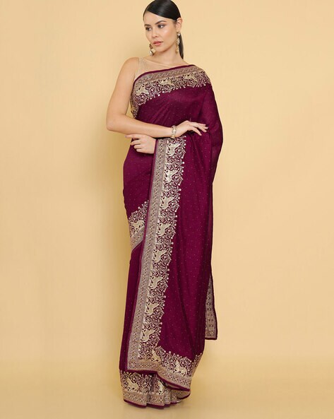 Buy soch Printed Bollywood Tussar Silk Beige Sarees Online @ Best Price In  India | Flipkart.com