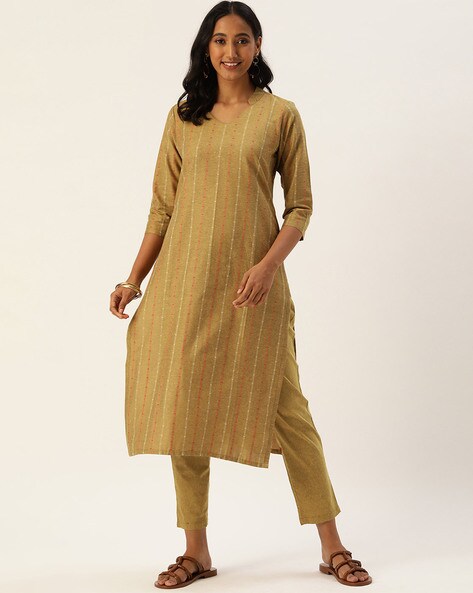 V-Neck With Straight Pant For Women – Indian Association Of