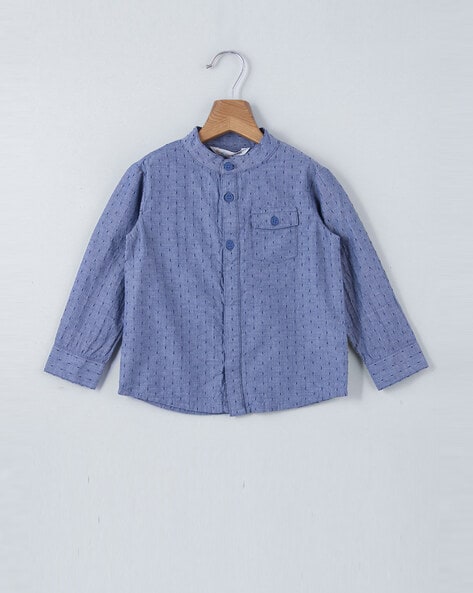 Beebay Textured Shirt with Patch Pocket