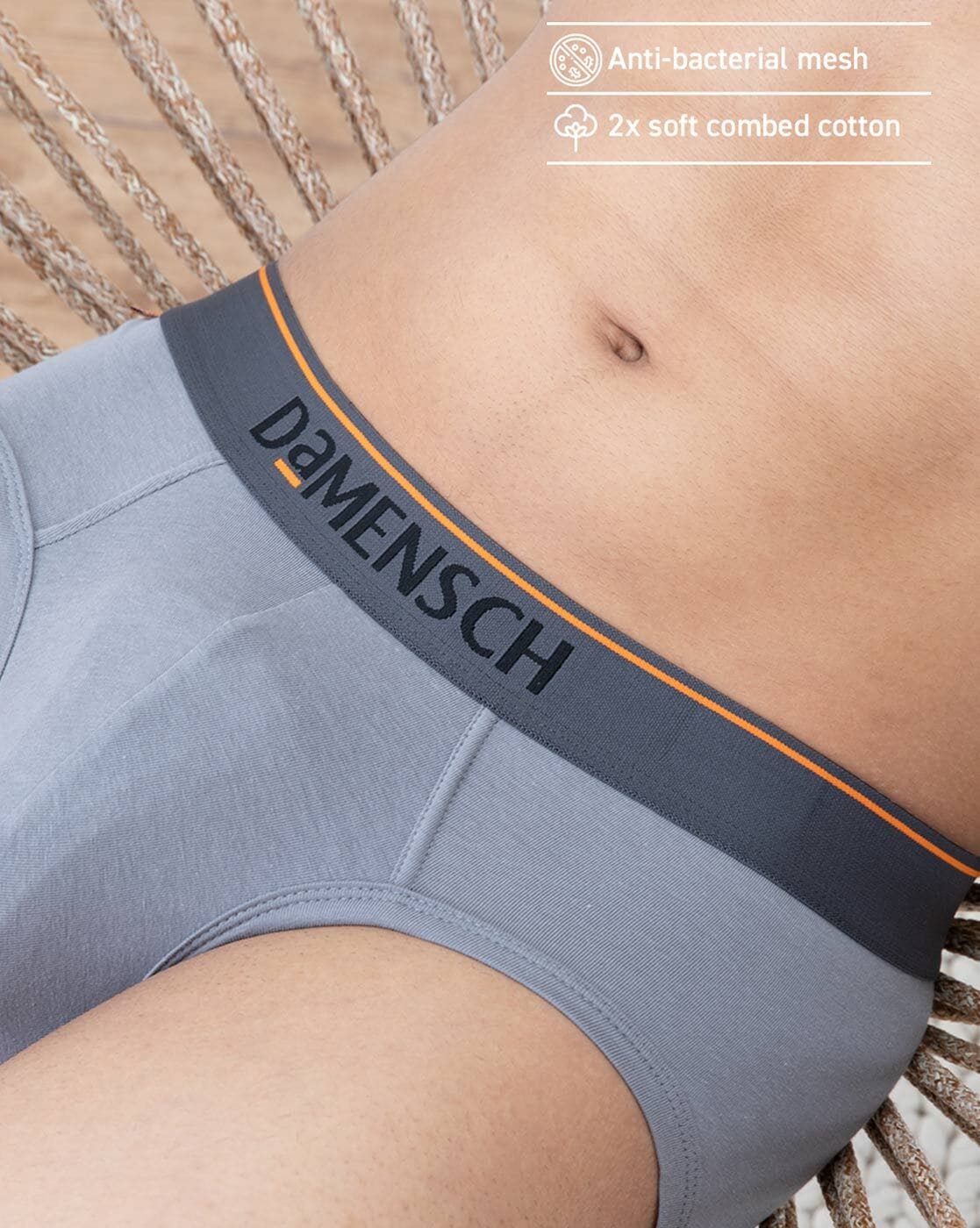 Buy Grey Briefs for Men by DAMENSCH Online