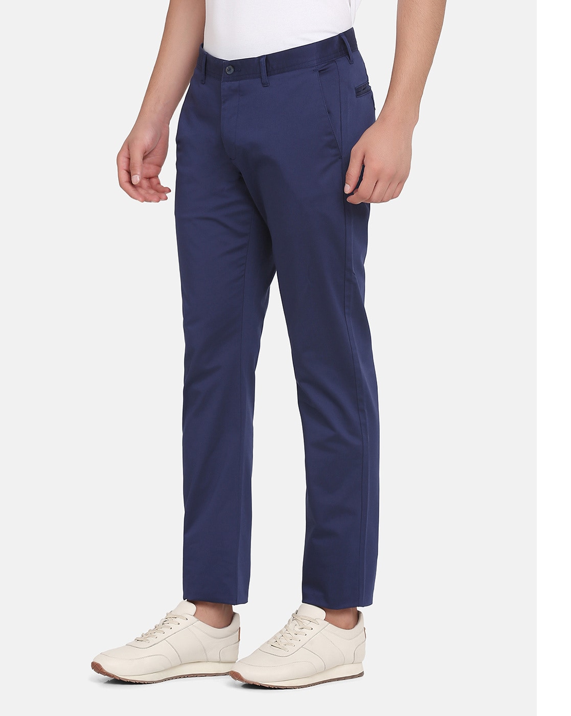 Buy Blackberrys Men Beige B 88 Sharp Regular Fit Solid Trousers - Trousers  for Men 1968524 | Myntra