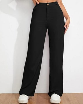 Buy Black Trousers & Pants for Women by Broadstar Online