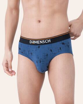 damensch Geometric Print Elasticated Briefs-picture-26