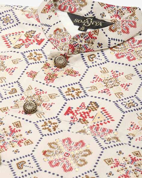 Embellished Kurta with Nehru Jacket