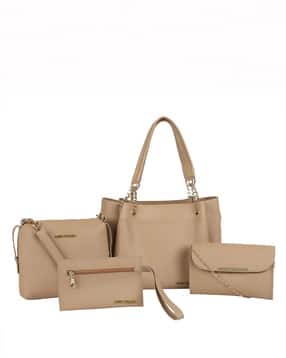 bagsy malone Set of 4 Textured Shoulder Bag Sling Bag and Purse-picture-26