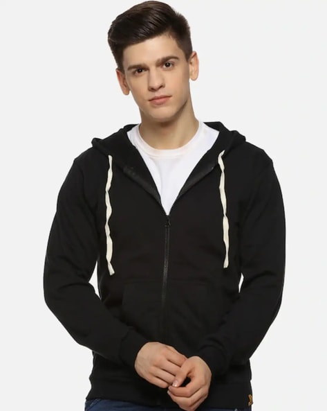 SIDE STRINGS Men's Black Hoodie /Big Hood / Oversized Sweatshirt – Ofelya  Boutique
